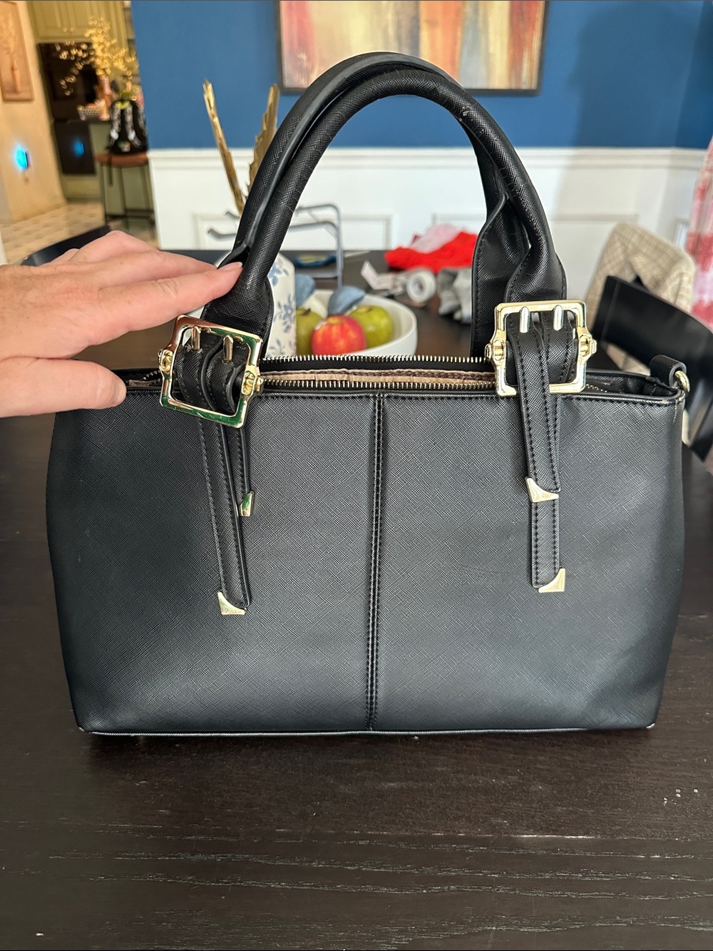 Black handbag